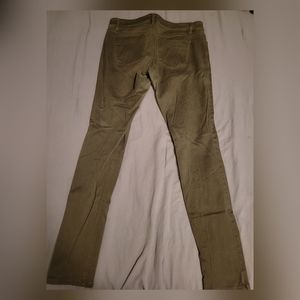 Express Olive green skinny jeans